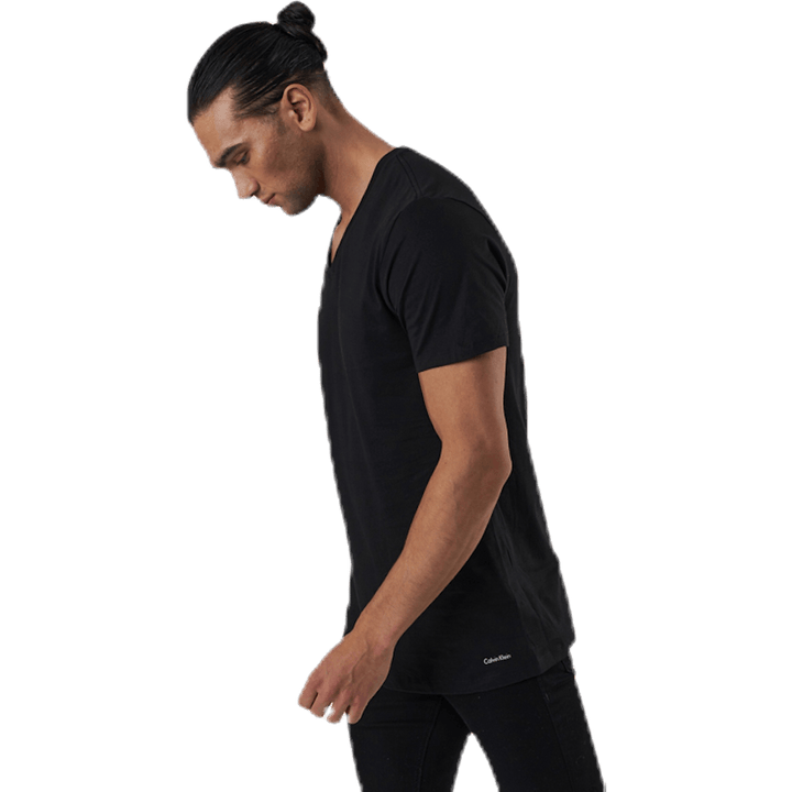 S/S V Neck 3-Pack Black
