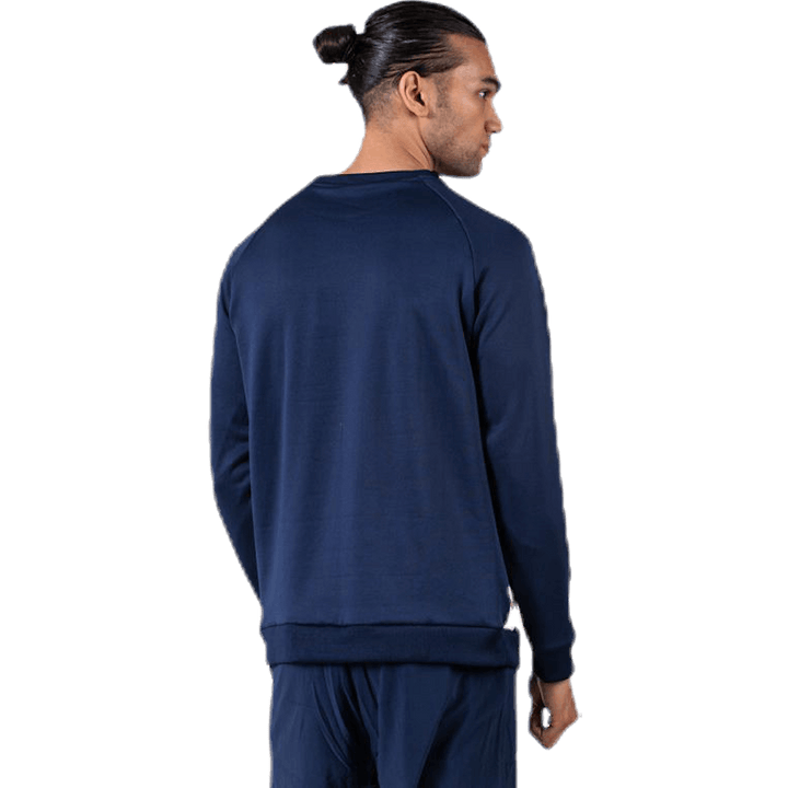 Knit Crew Sweat Logo Tape Blue