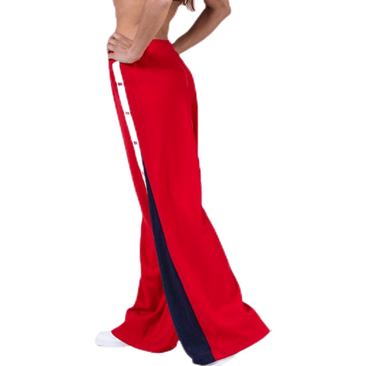 Pantalon évasé à bande drapeau rouge