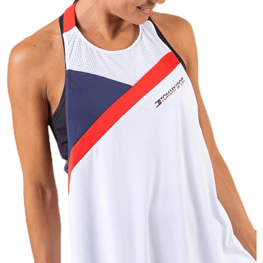 Débardeur col montant bloqué avec logo blanc