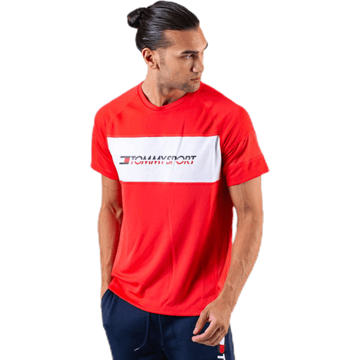 Performance Mesh Tee Red
