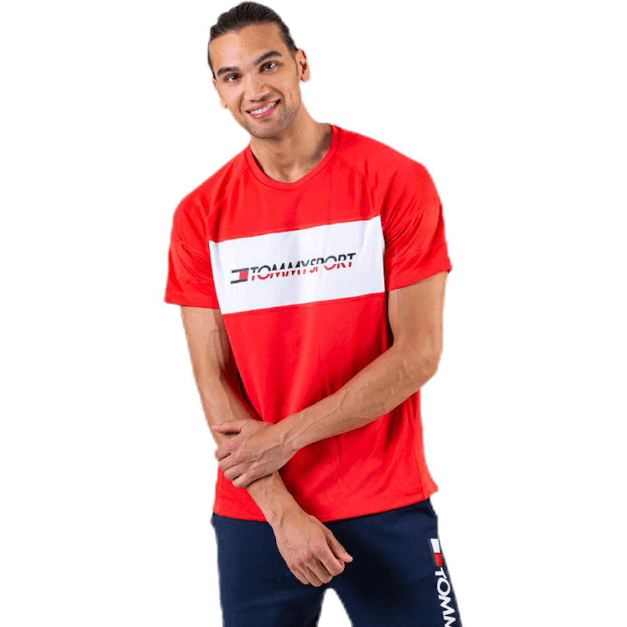 Performance Mesh Tee Red