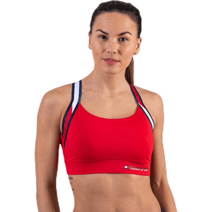 Tape Bra Medium Impact Red