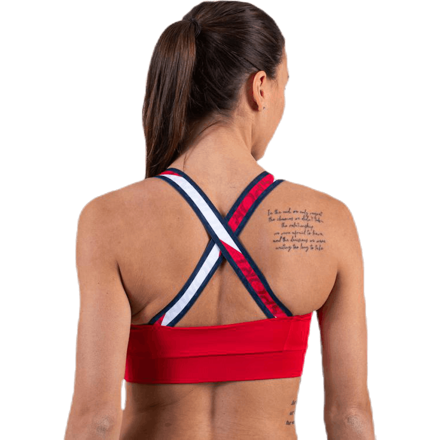Tape Bra Medium Impact Red