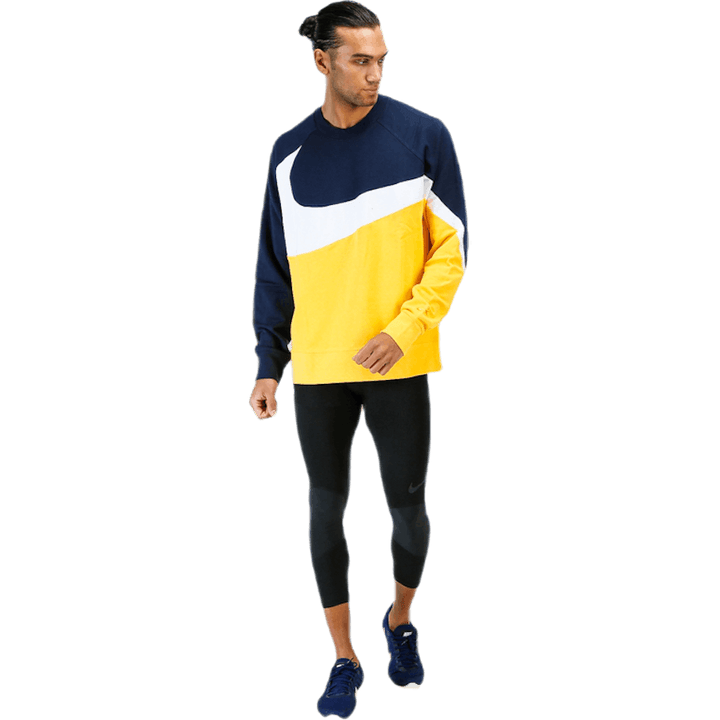 HBR Sweater FT Statement White/Black/Yellow
