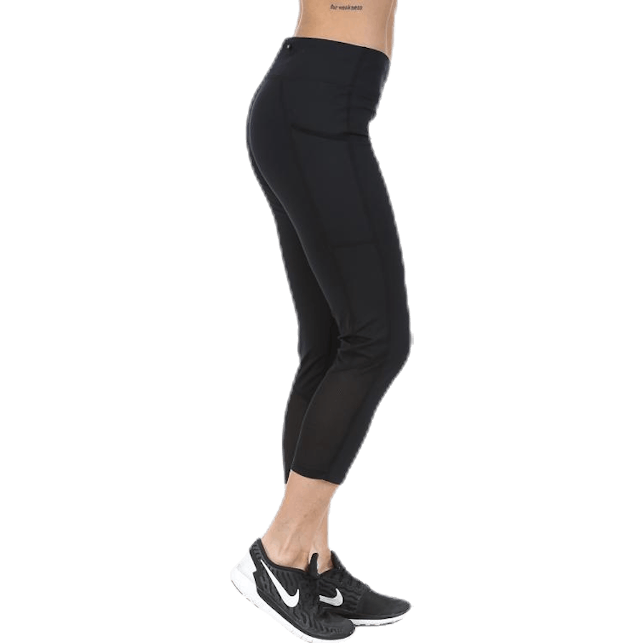 Power Racer Crop Black