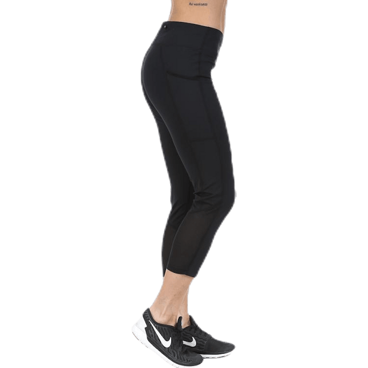 Power Racer Crop Black