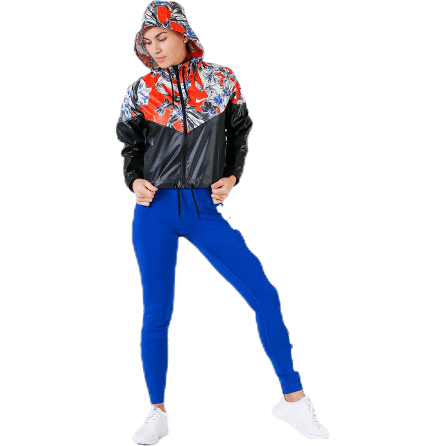Hyper AOP Crop Jacket White/Black