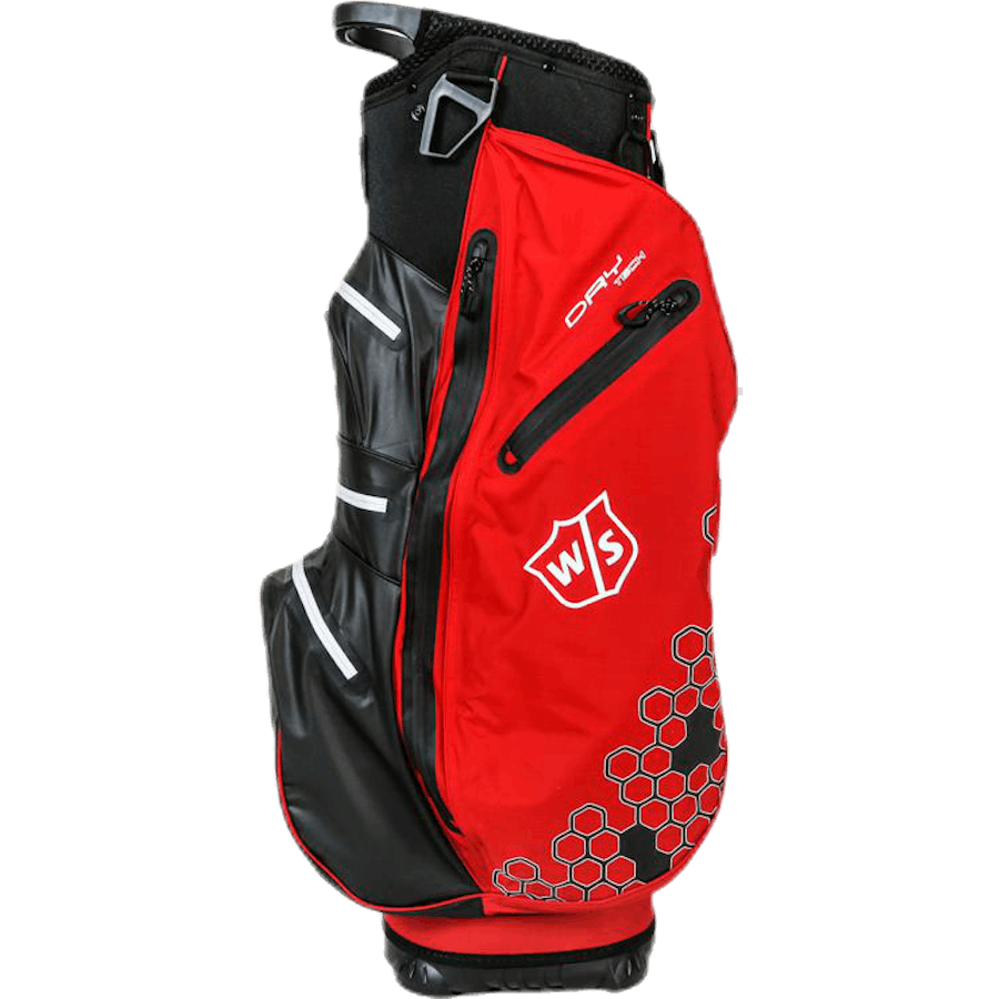 W/S Dry Tech II Cart Bag White/Red