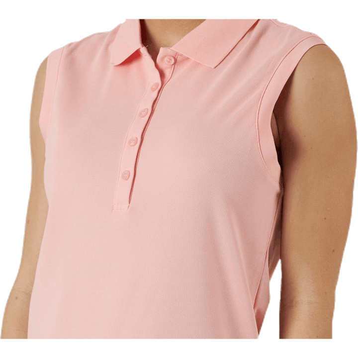Sleeveless Polo Orange