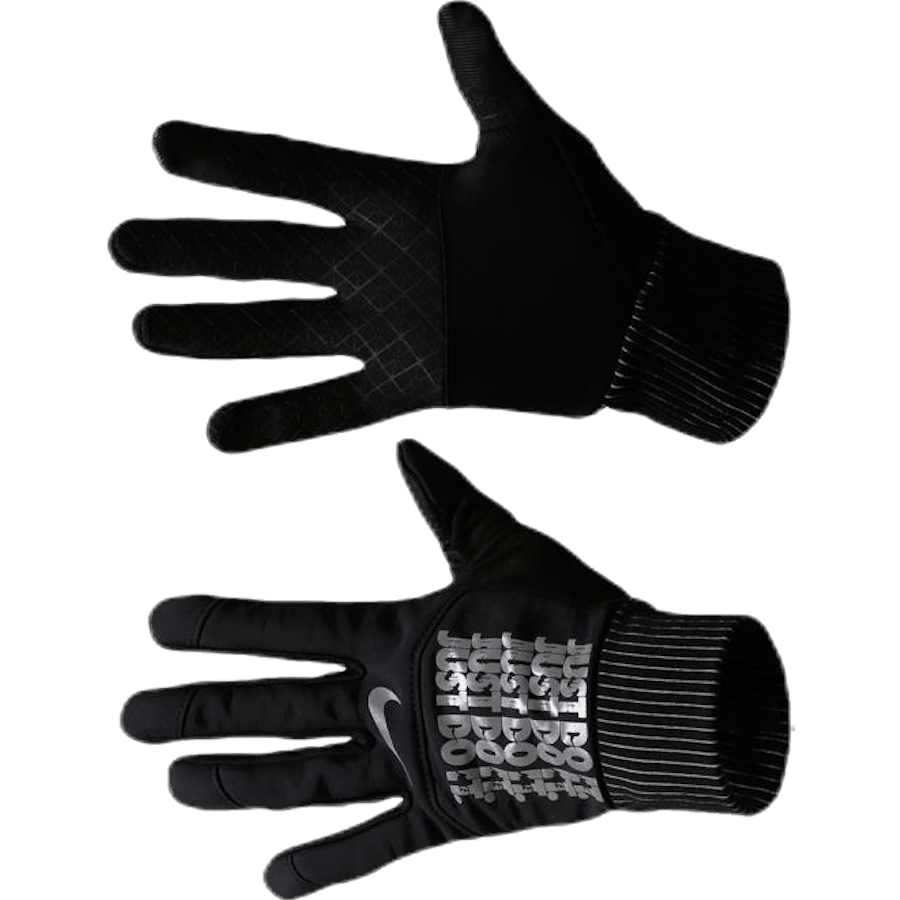 JDI Flash Shield Running Gloves Black/Silver
