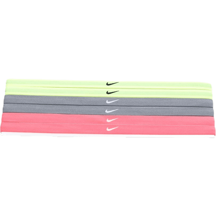 Swoosh Sport Headbands 6pk 2.0 Grey/Yellow/Red