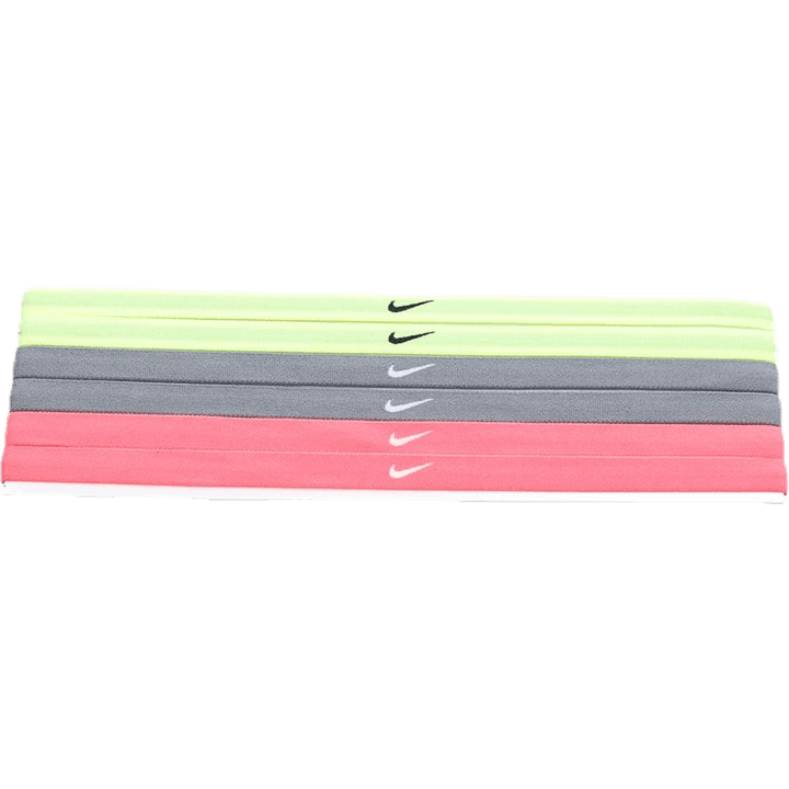 Swoosh Sport Headbands 6pk 2.0 Grey/Yellow/Red