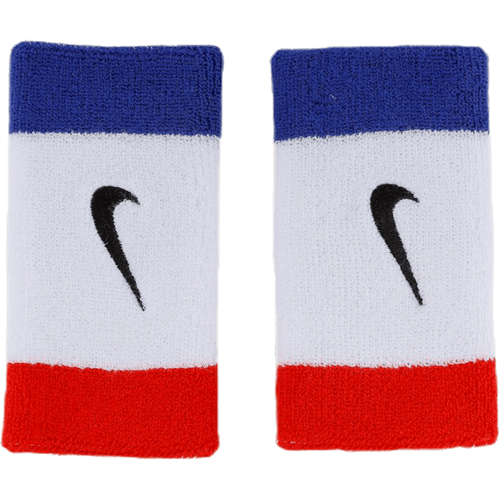 Swoosh Doublewide Wristbands Black/Red