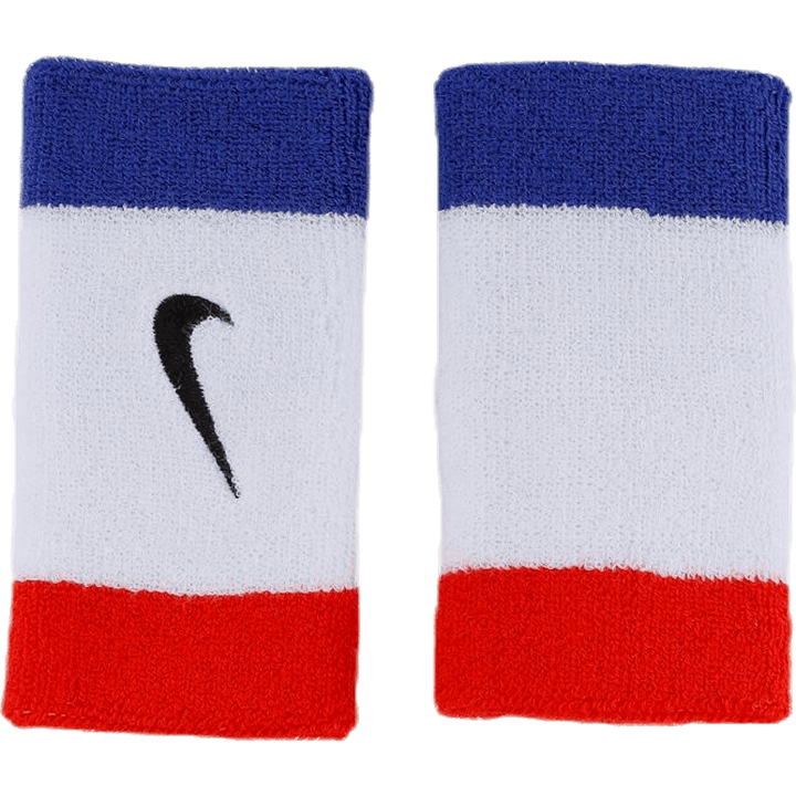 Swoosh Doublewide Wristbands Black/Red