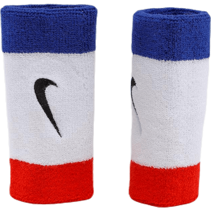 Swoosh Doublewide Wristbands Black/Red