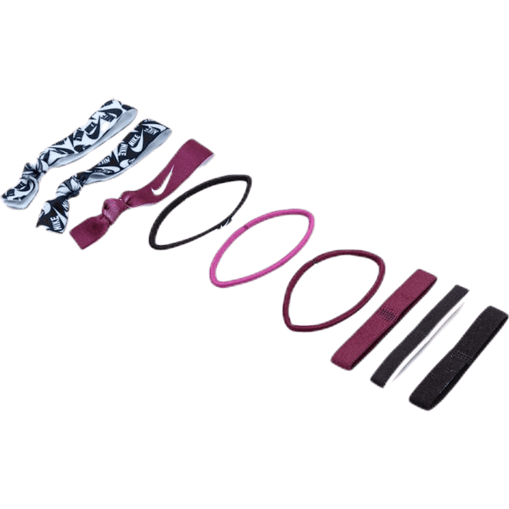 Mixed Ponytail Holder 9PK Patterned