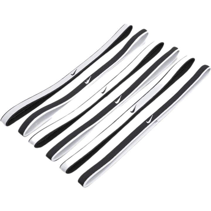 Tipped Swoosh Sport Headband 6Pkt 2.0 White/Black