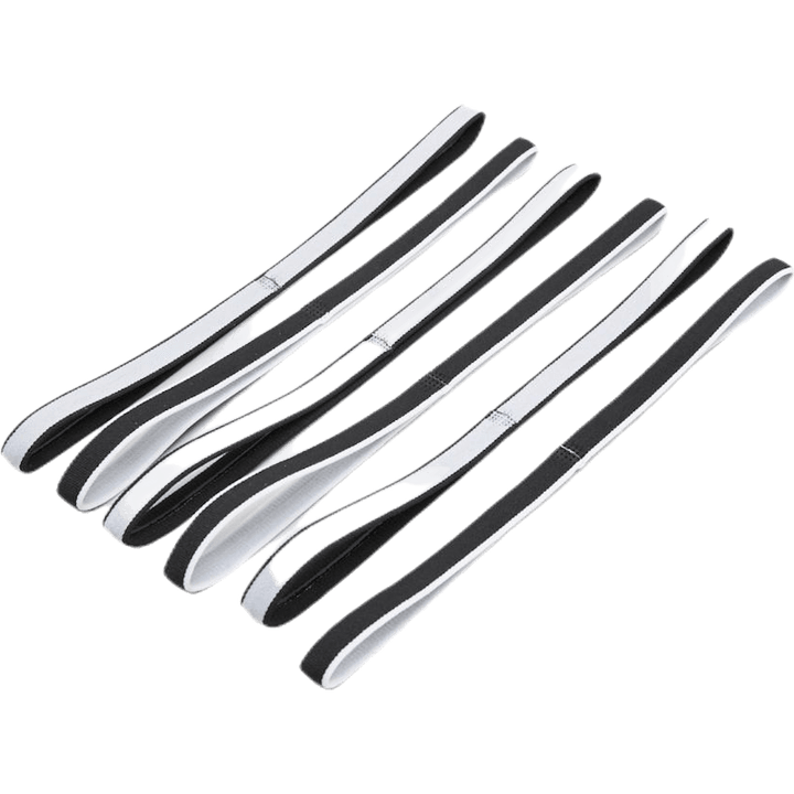 Tipped Swoosh Sport Headband 6Pkt 2.0 White/Black