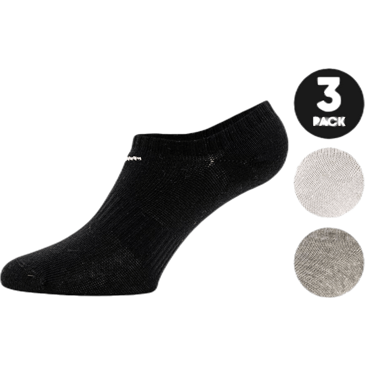 3-pack Everyday Lightweight No Show Patterned