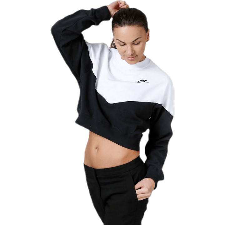 Heritage Fleece Crew White/Black