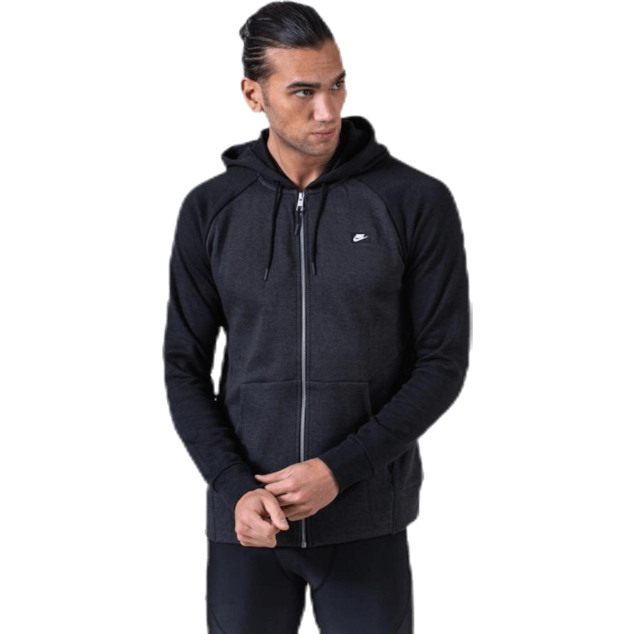 Optic Hoodie Full-Zip Black