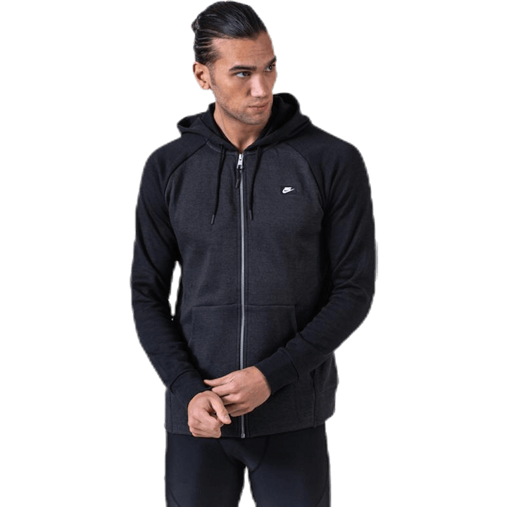 Optic Hoodie Full-Zip Black