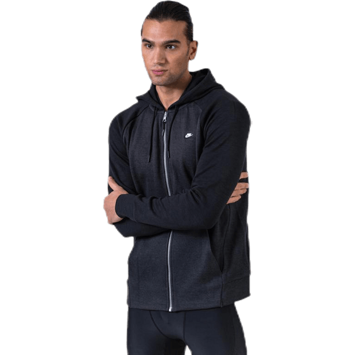 Optic Hoodie Full-Zip Black