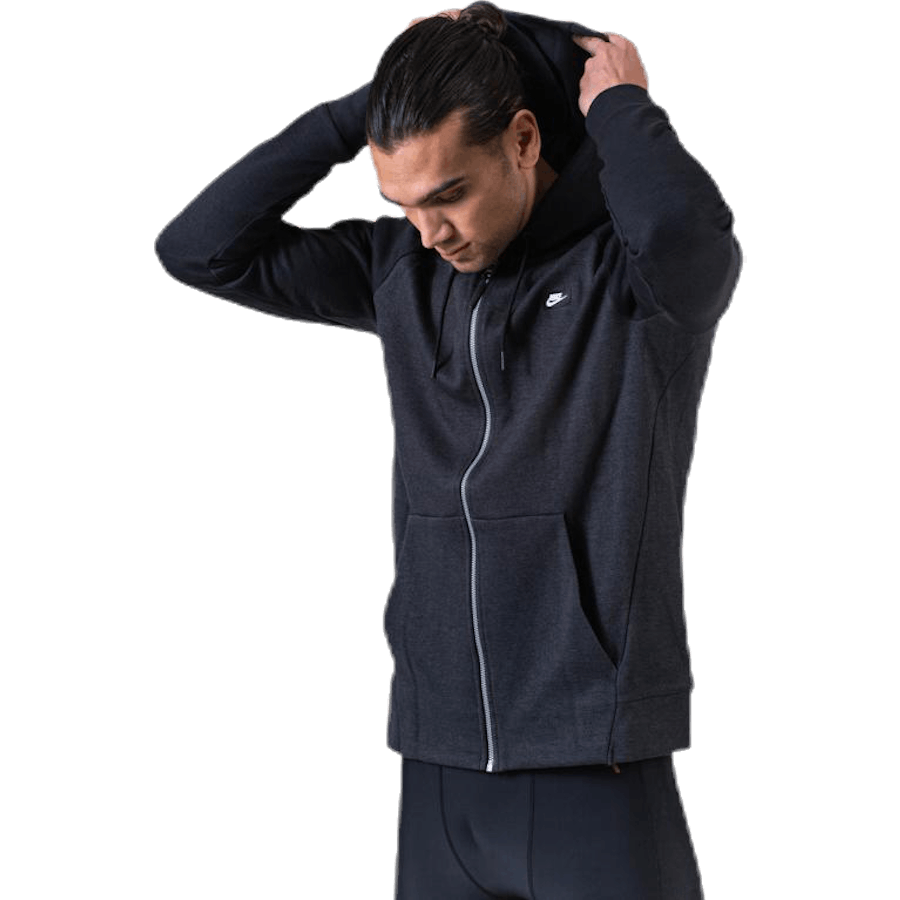 Optic Hoodie Full-Zip Black