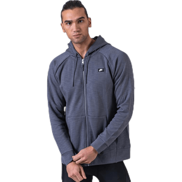 Optic Hoodie Full-Zip Grey
