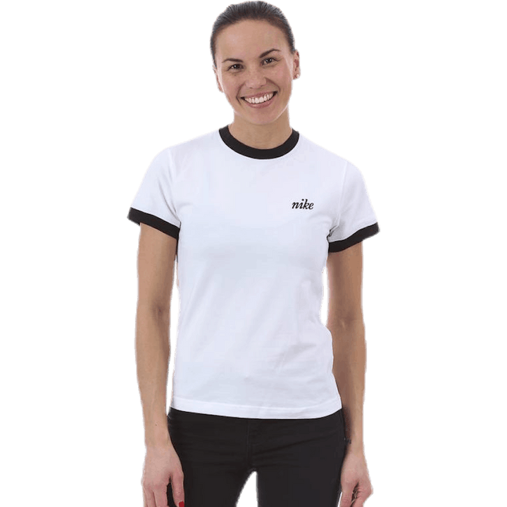 NSW SS Top Ringer Blanc/Noir