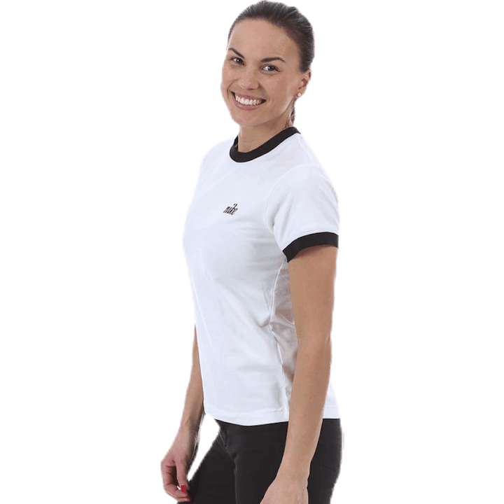 NSW SS Top Ringer Blanc/Noir