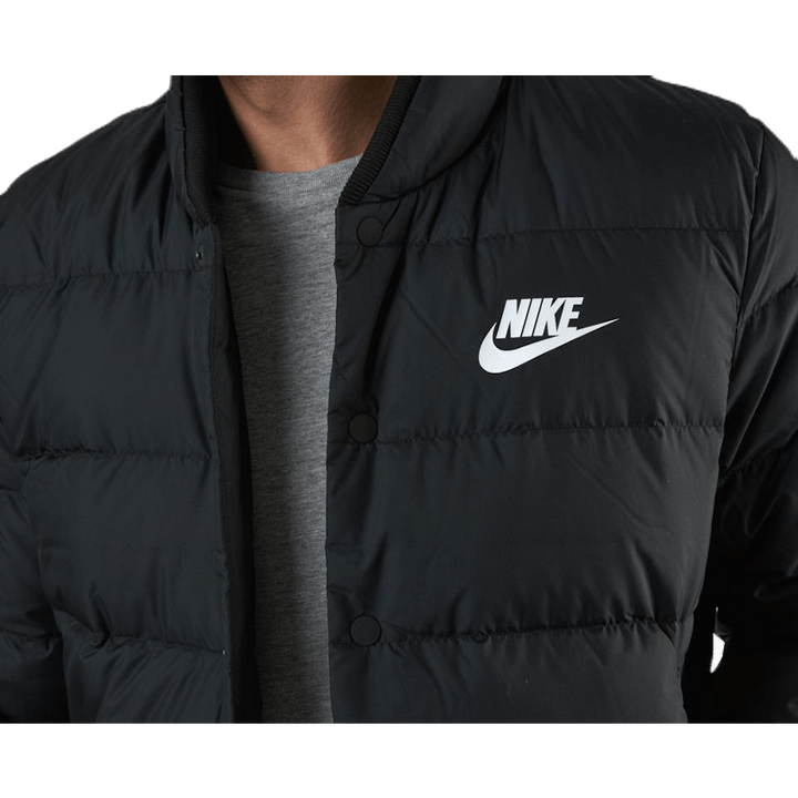 Down Fill Bomber Jacket White/Black