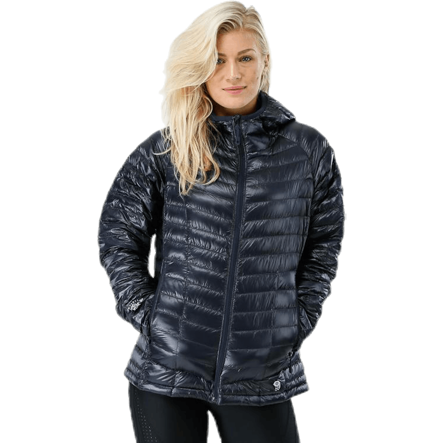 Ghost Whisperer Hooded Down Jacket Black/Grey