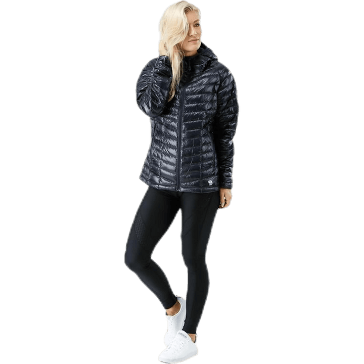 Ghost Whisperer Hooded Down Jacket Black/Grey