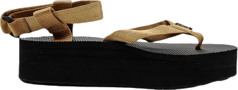 Flatform Sandaal must/kuldne
