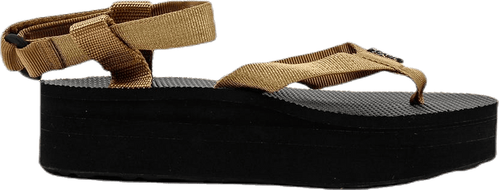 Flatform Sandaal must/kuldne