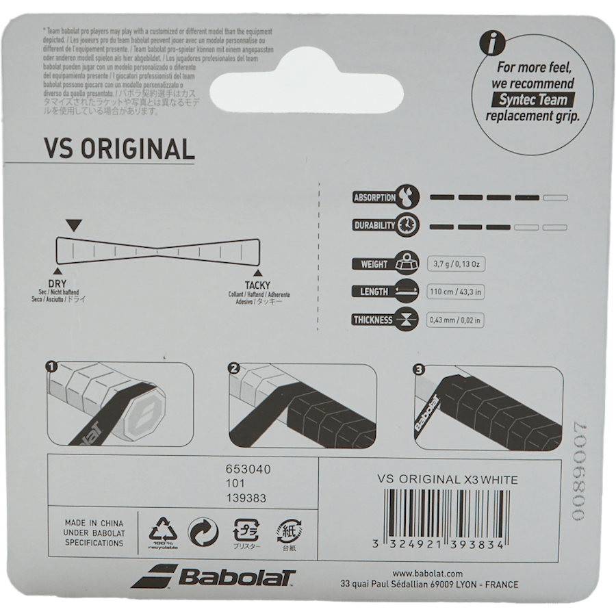 VS Grip Orginal 3-Pack white