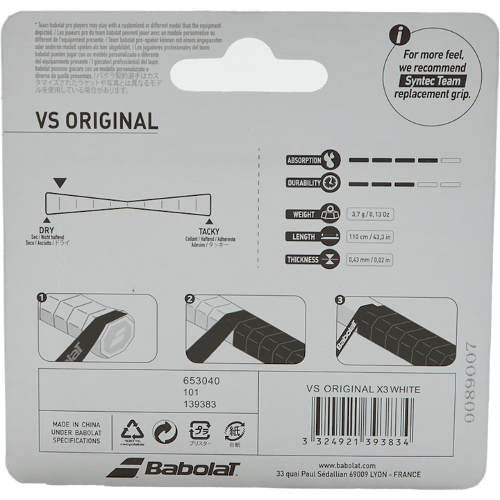 VS Grip Orginal 3-Pack white