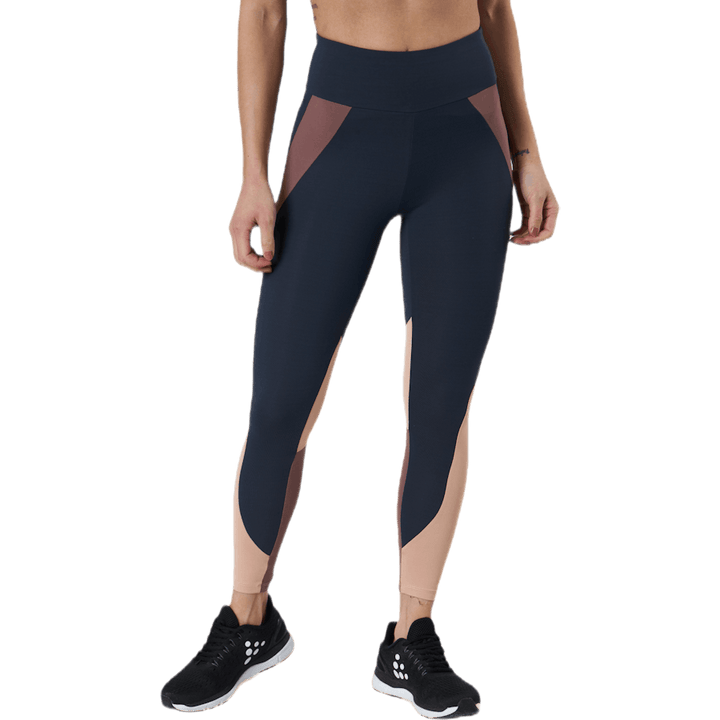Flow Blocked Tights Blue/Purple