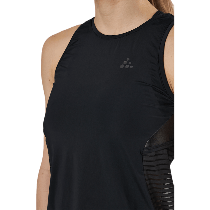 ADV Charge Shiny Singlet Black