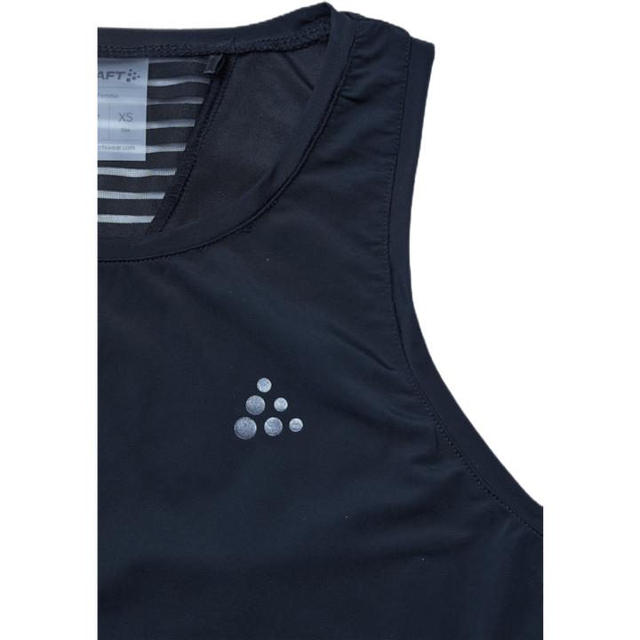 ADV Charge Shiny Singlet Black
