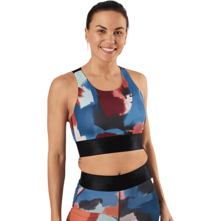 Core Charge Sport Top gemustert