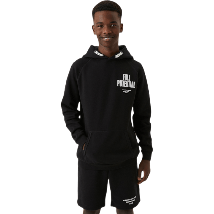 Jr Borg Sport Hoodie Schwarz