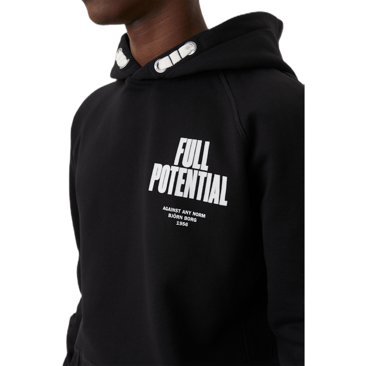 Jr Borg Sport Hoodie Schwarz