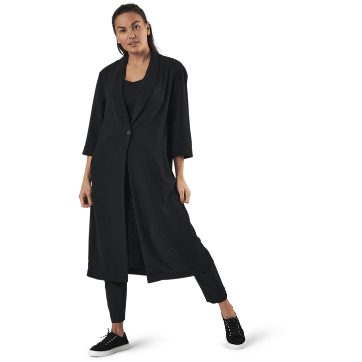 Bertha 3/4 Coatigan lungo nero