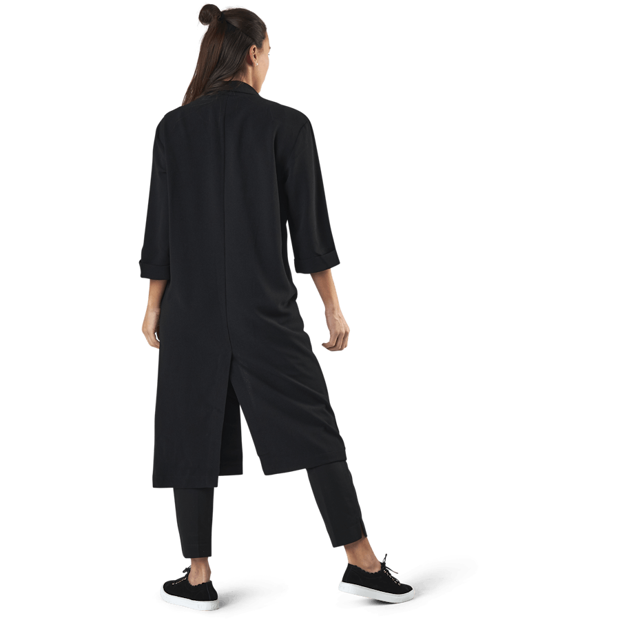 Bertha 3/4 Coatigan lungo nero