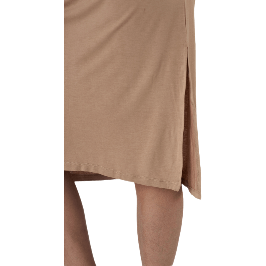 Neora Ss Fold Up Dress Beige