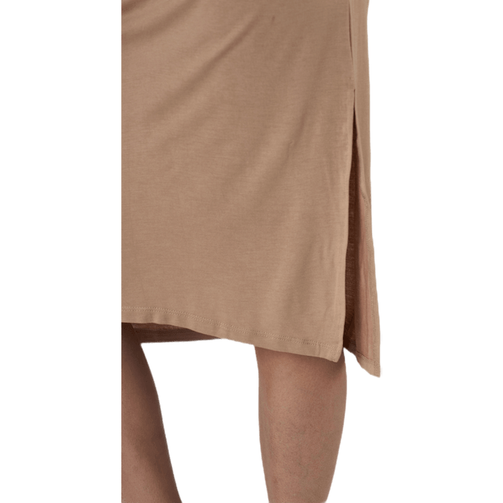 Neora Ss Fold Up Dress Beige