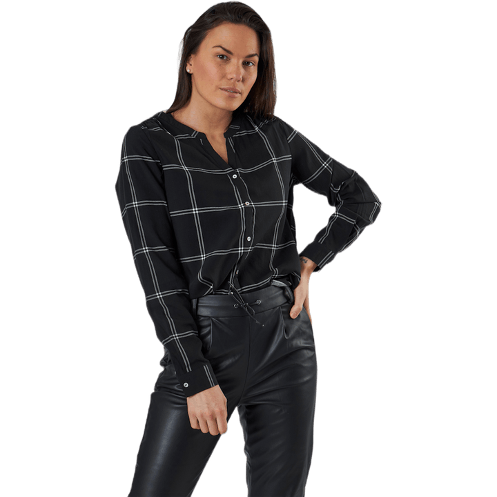 Sugar Fallow  L/S Shirt Wvn Black